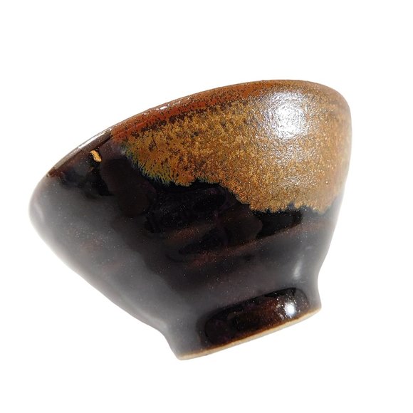 3 Piece Traditional Kanji Sake Wine Set Tokkuri Pitcher 2 Cups Black Stoneware - Picture 9 of 9